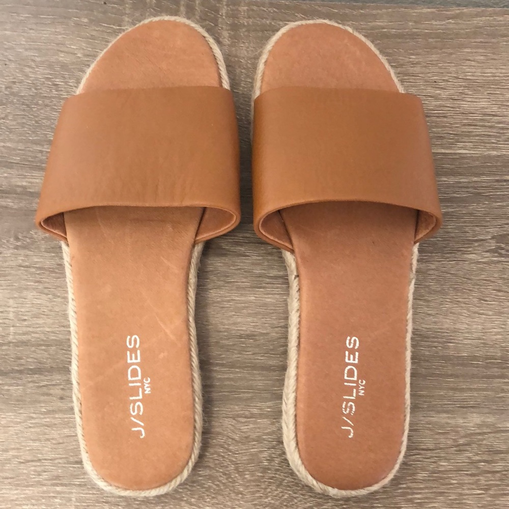 J/Slides sandals. Size 8.